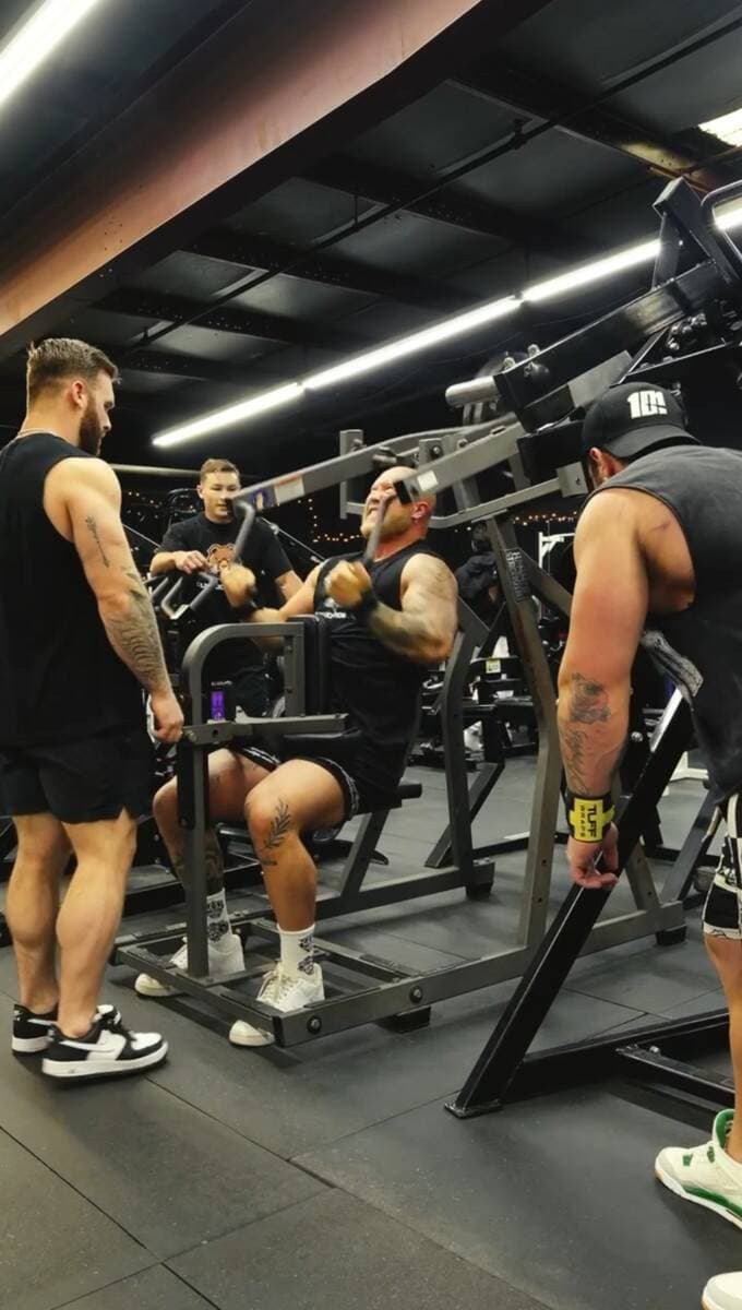 A member training on the floor at Colorado Iron Gym in Colorado Springs